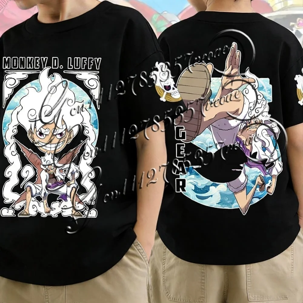 

Summer Anime Monkey D.Luffy Print T-shirt For Men Women One Piece Fashion Streetwear Couple Casual Harajuku T-shirts Man Clothes