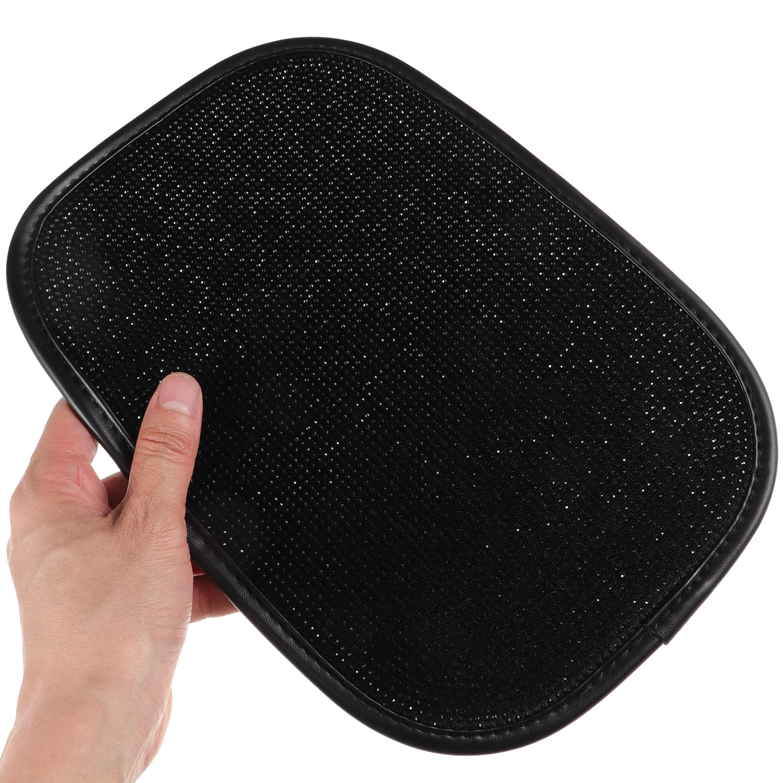 

Car Center Console Armrest Pad Bling Rhinestone Polyester Protective Cover Universal Fit Car Interior Cushion Armrest Box Pad