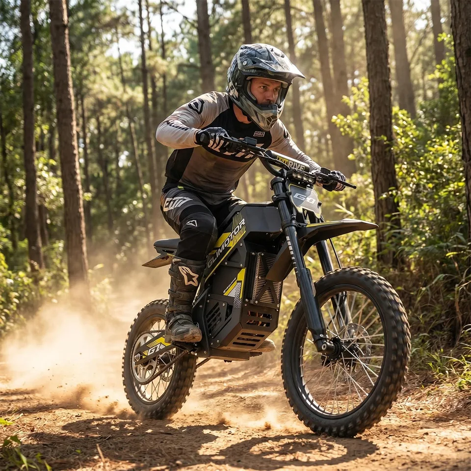 New G1 Electric E-bike Dirt Bike 1500W 48V 20.8AH Electric Motorcycle Fat Tire Nitrogen Suspension E Dirt Bike for Teens and Adults image 5