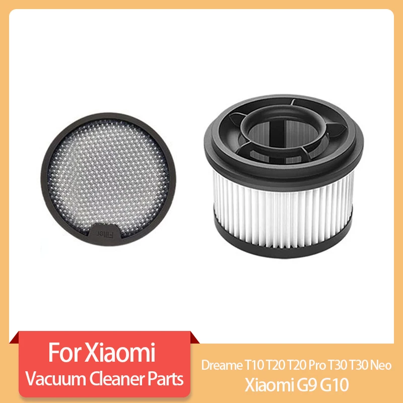 2PCS Washable HEPA Filter For Xiaomi G9 G10 For Dreame T10 T20 T20 Pro T30 Handheld Vacuum Cleaner Replacement Spare Parts