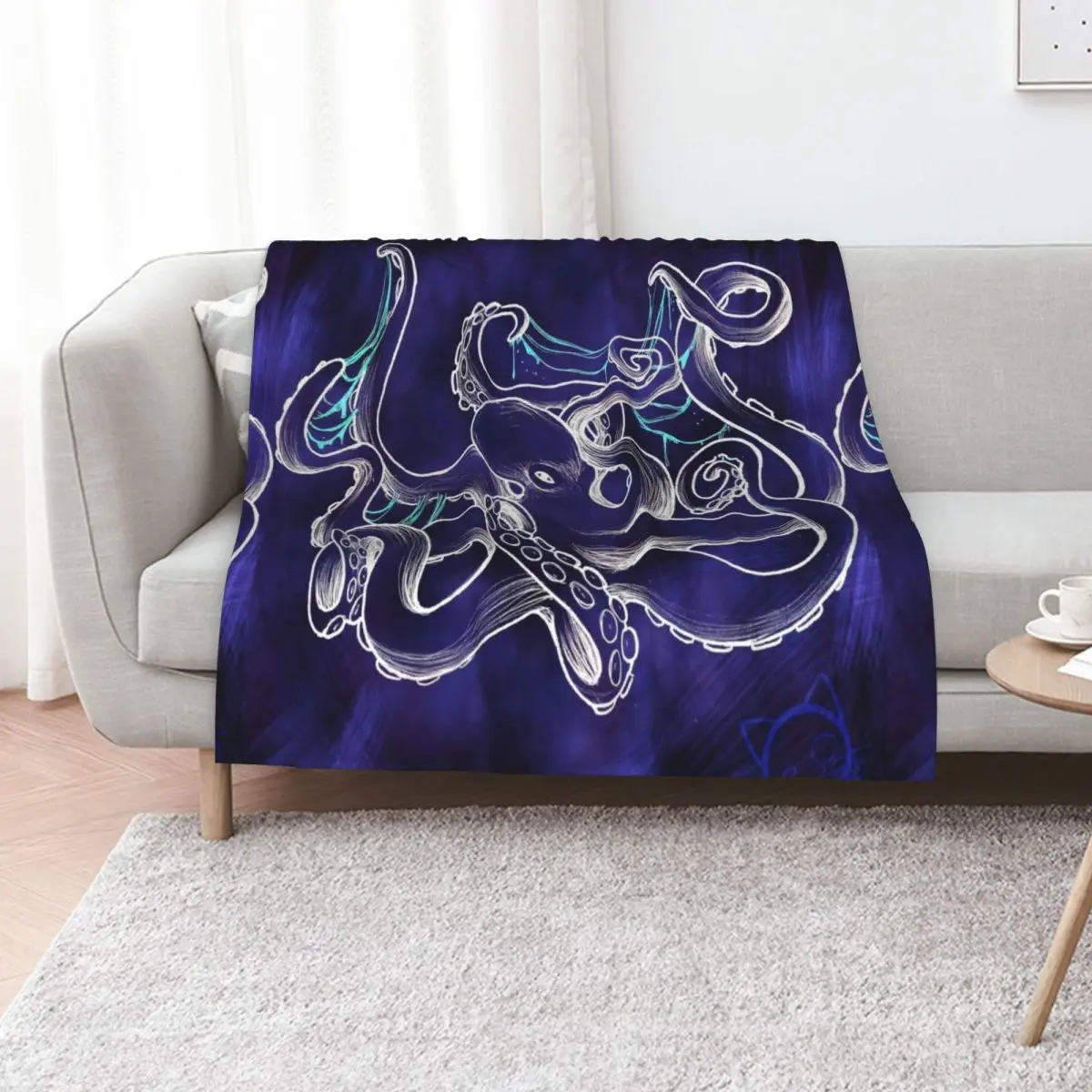 purple octopus Throw Blanket Giant Sofa Winter beds christmas decoration decorative Vintage Bed Fashionable Blankets