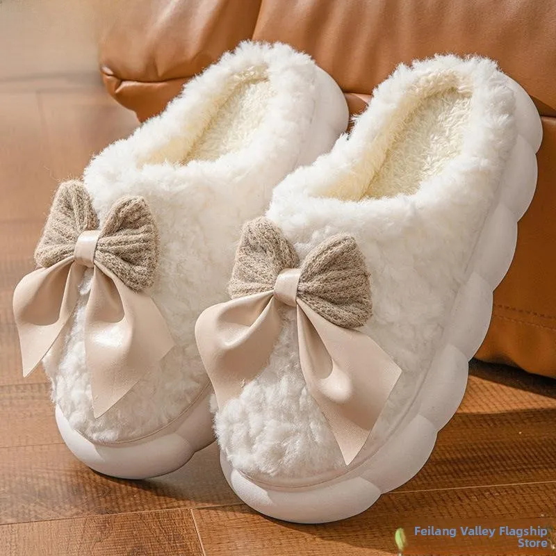 

Женские домашние тапочки из премиального хлопка с флисовой подкладкой, теплые, комфортные, нескользящие, на ПВХ-подошве