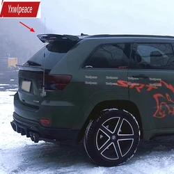 For Jeep Grand Cherokee 2013 2014 2015 2016 2017 2018 2019 2020 ABS Glossy Black/Carbon Color Rear Roof Spoiler Trunk Lip Wing