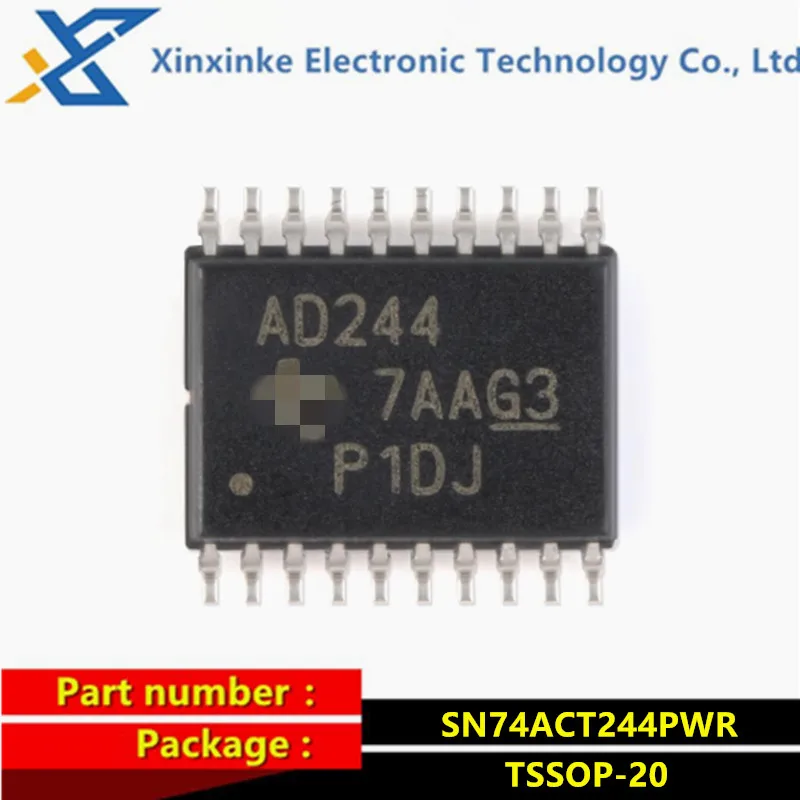 10PCS SN74ACT244PWR TSSOP-20 AD244 Buffers & Line Drivers Tri-State Octal Logic ICs Brand New Original
