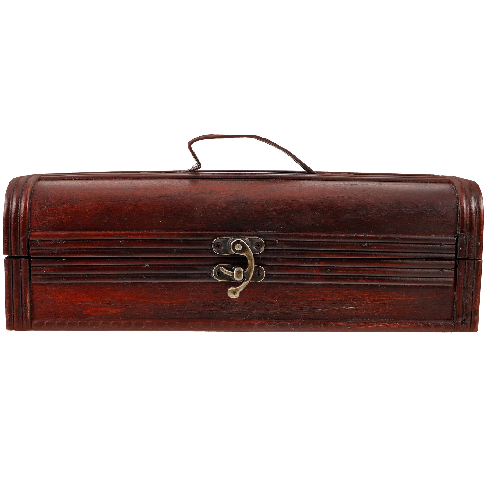 

Red Gift Box Favor Boxes Organizer Bottle Rack with Lids Silk Wooden Container Packing Case Household Cases