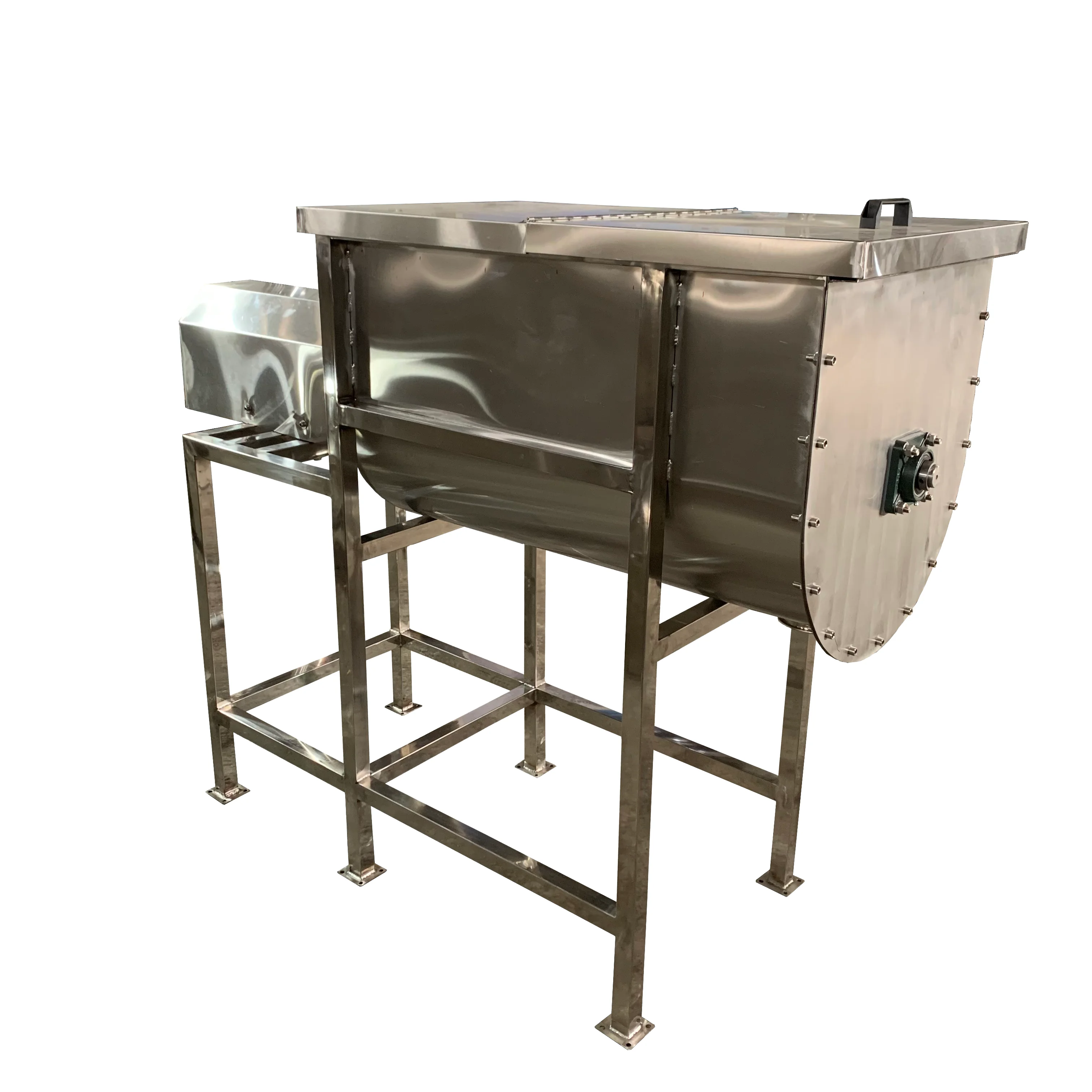 Heavy Duty U Shape Trough Mixer SUS304 Gearbox Drive Low Noise Long Service Life Commercial
