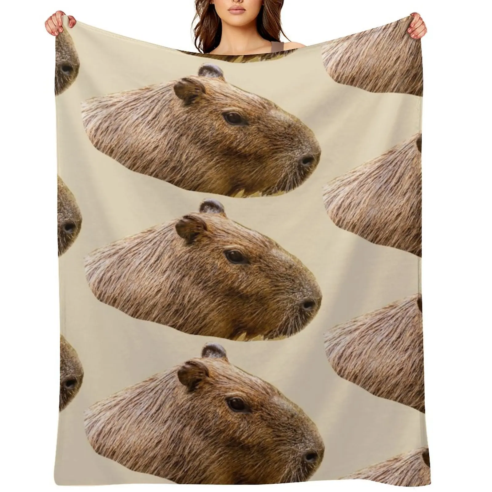 

Capybara Throw Blanket Luxury Designer Shaggy Blankets Sofas Of Decoration Luxury Thicken Blankets