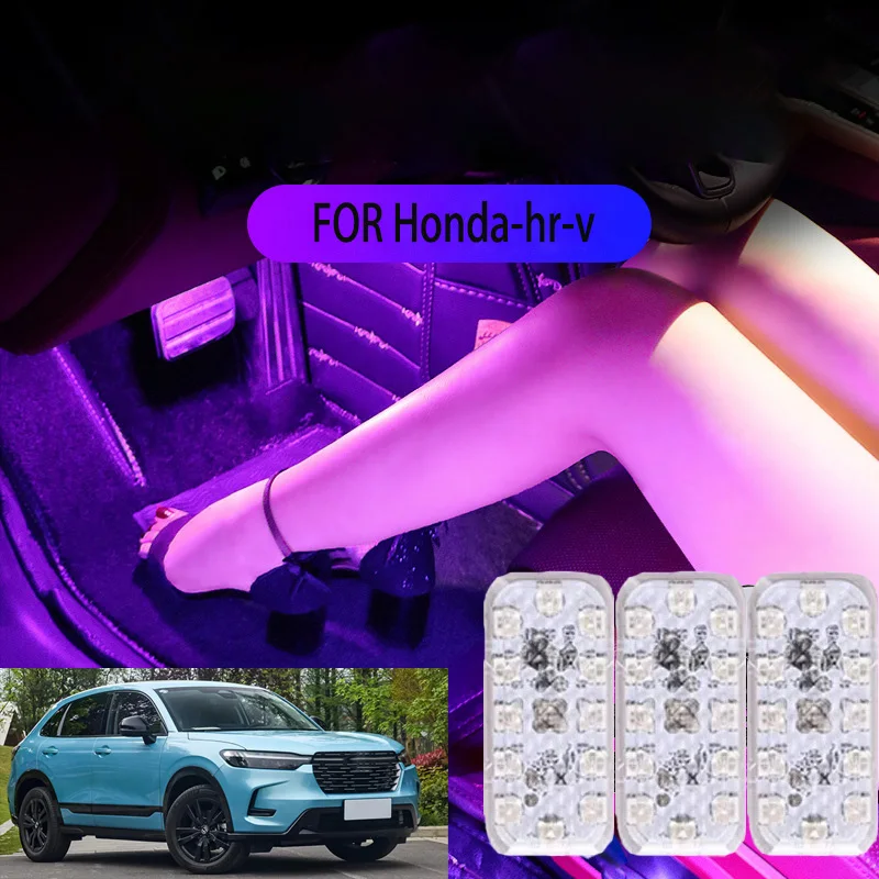 

FOR Honda-hr-v LED Car Interior Ambient Foot Light Atmosphere Decorative Lamps Party decoration lights Neon strips