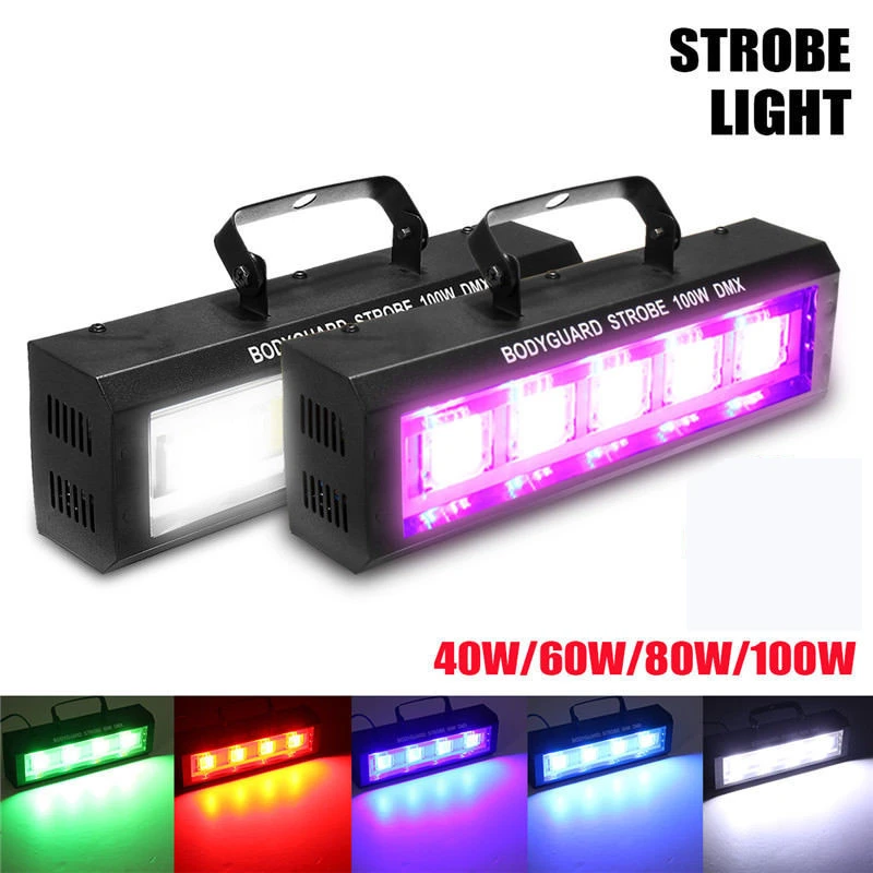 led flash strobe light disco party show projetor efeito de palco iluminacao clube dj 100w 01