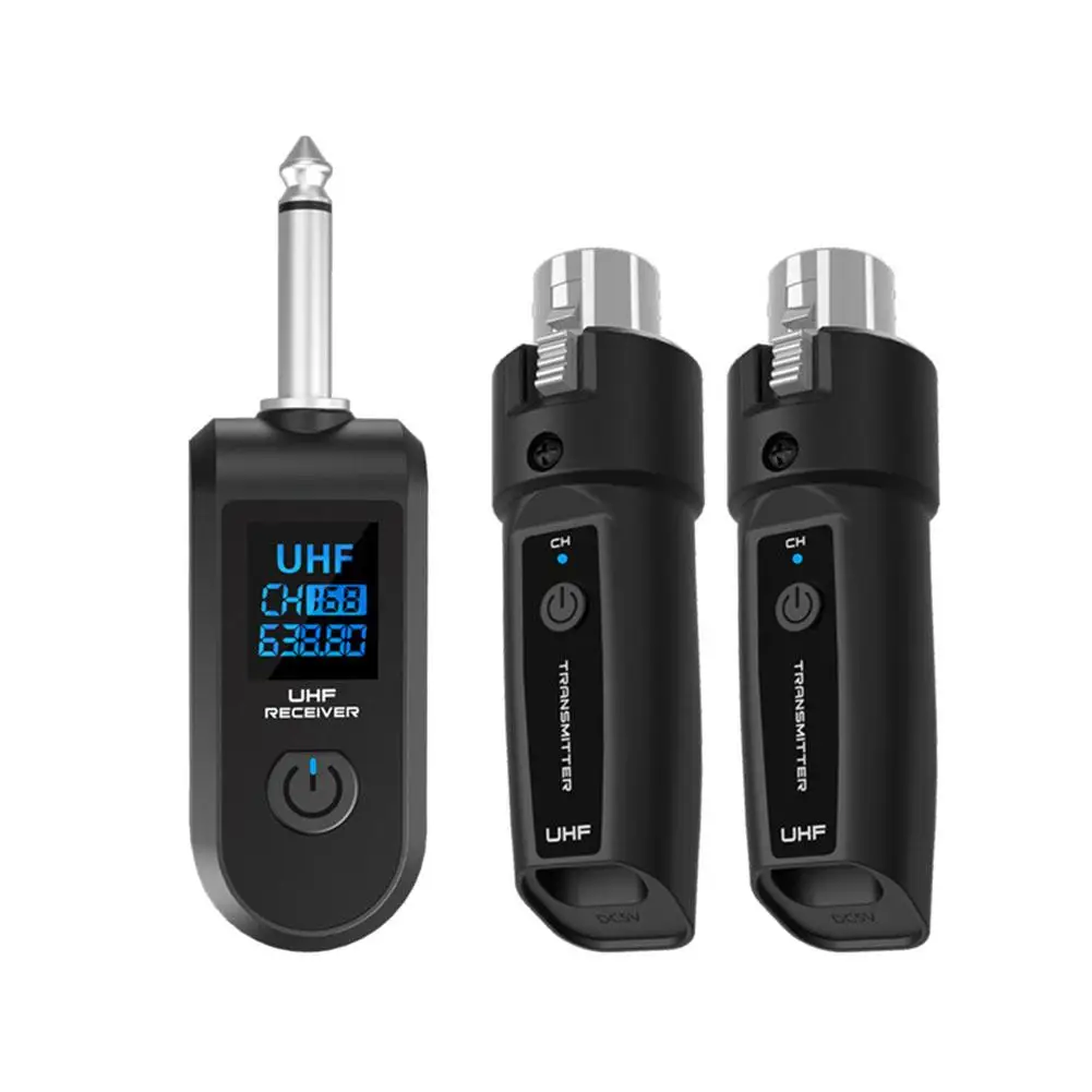 Conversor de microfone sem fio, microfones recarregáveis com fio para sistema sem fio para misturador de áudio, microfone dinâmico, guitarra elétrica h0u7