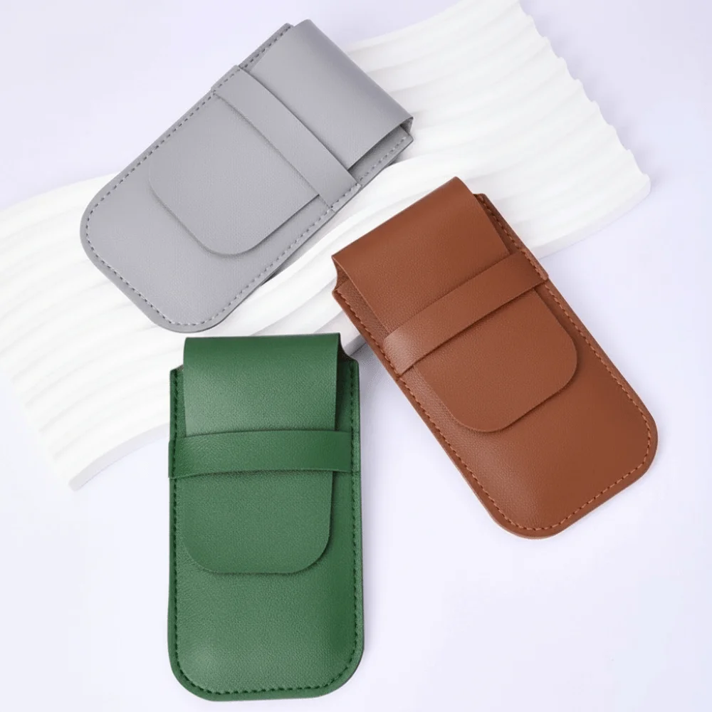 

Fashion PU Watch Bag Organizer Flip Cover Anti-Dust Jewelry Bags Solid Color Anti-Scratch Watch Storage Bag Travel