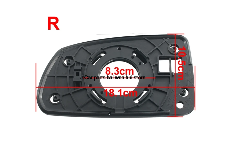 For Kia Rio Car Accessories Exteriors Part Side Mirrors Reflective Lens Rearview Mirror Lenses Glass No Heating