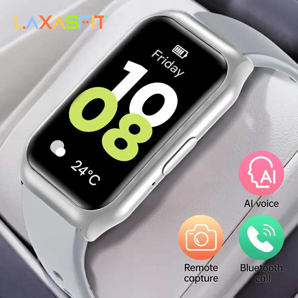 

LAXASFIT Новые умные часы с HD-экраном 1,45 дюйма для мужчин и женщин, Bluetooth, голосовые вызовы, спортивный фитнес-трекер, умные часы для Android IOS