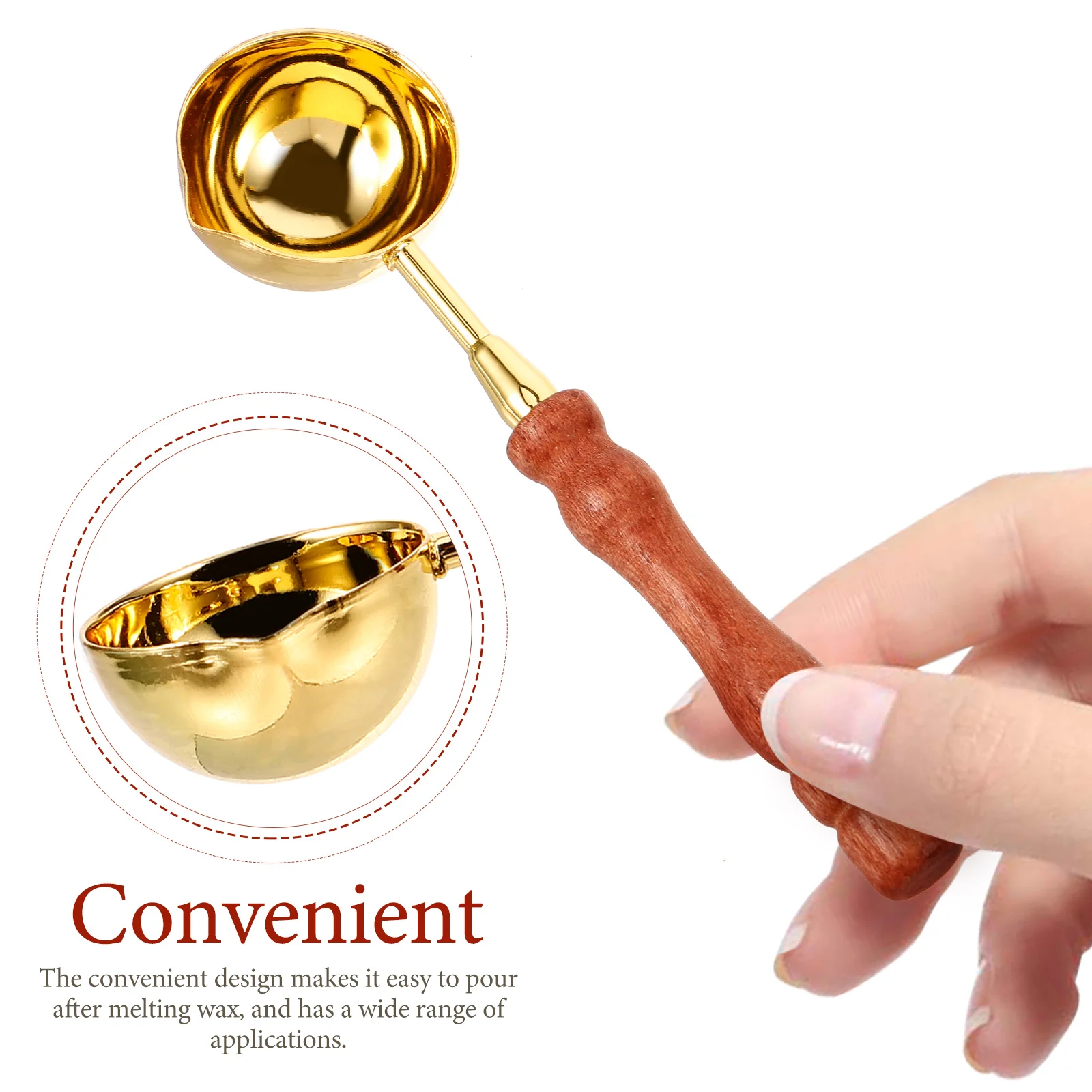 

Hot Paint Spoon Wax Strip Seal Accessories Sealing Stamp Visible Elimination Portable Melting Vintage Strips