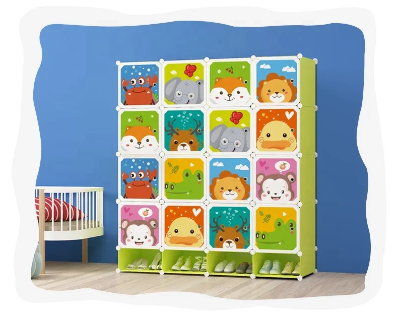

'Bedroom Home Combination Cabinet Storage Unit Wardrobe Clothes Closet