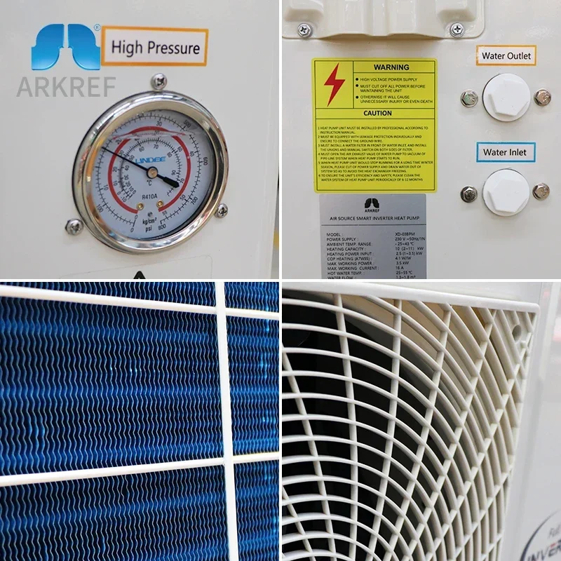 OEM direct sales R32 EVI heat pump DC variable frequency air source heat pump for heating