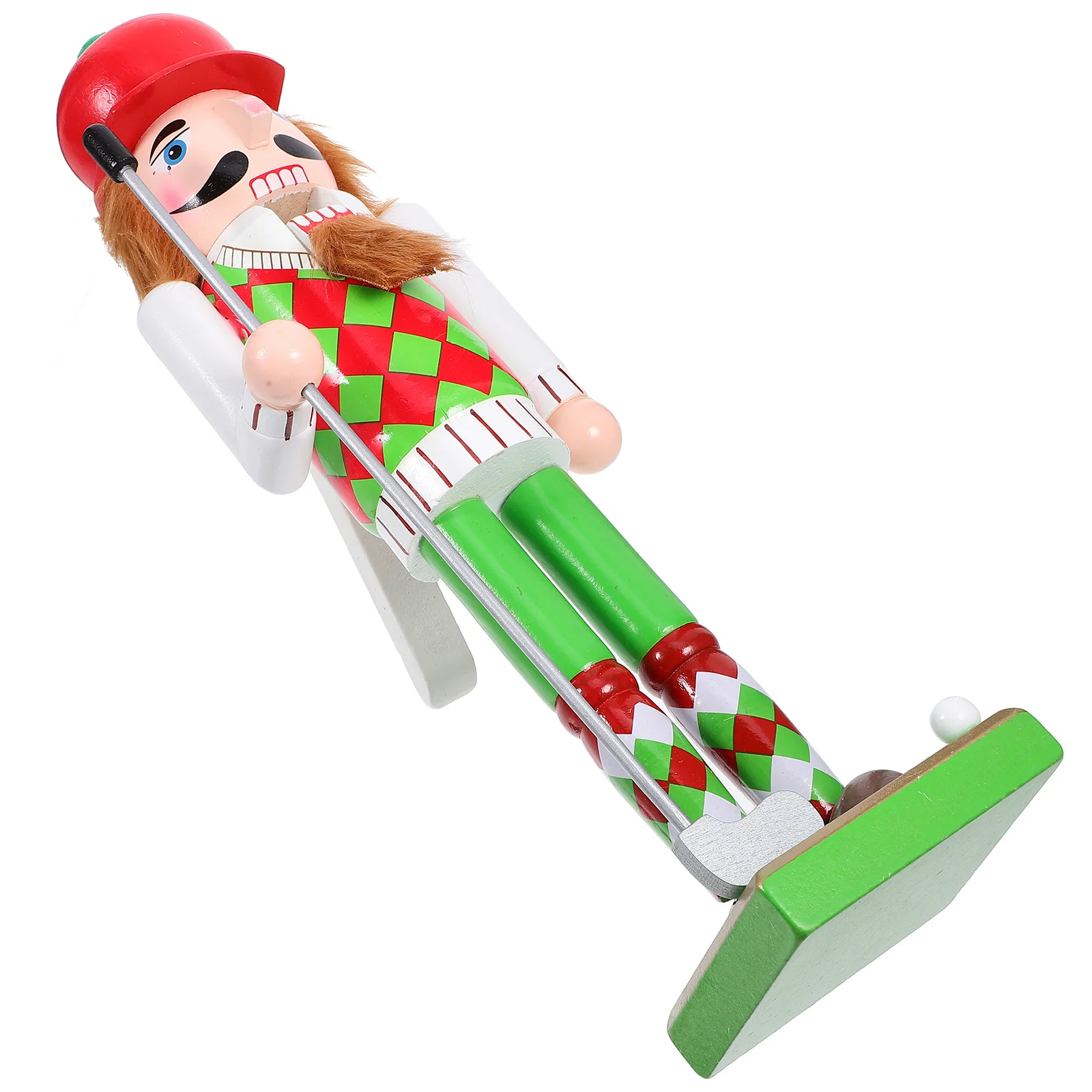 

Golf Sports Theme Christmas Nutcracker Figure Wooden Xmas Decor Home Holiday Decoration Wood Nutcracker Craft Small Desktop