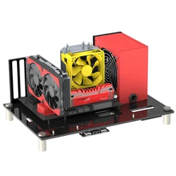MATX ATX EATX PC Case Test Bench Acrylic Open Computer Case Micro-ATX Motherboard Overlock Computer Chassis DIY Mod Base Stand