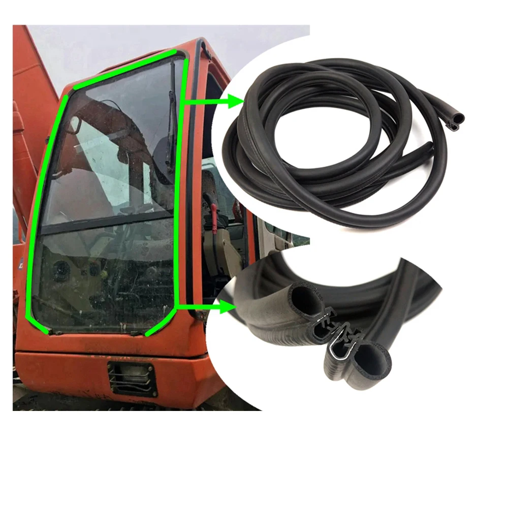 

Excavator Parts For Doosan DH55 60 80g 150 215 225-17 Excavator Cab Accessories Front Windshield Sealant Strip