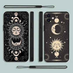 Witches Moon Tarot Mystery Phone Case For Samsung Galaxy S23 S22 S21 S20 Ultra FE S10 4G S9 Note 20 10 9 Plus With Lanyard Cover