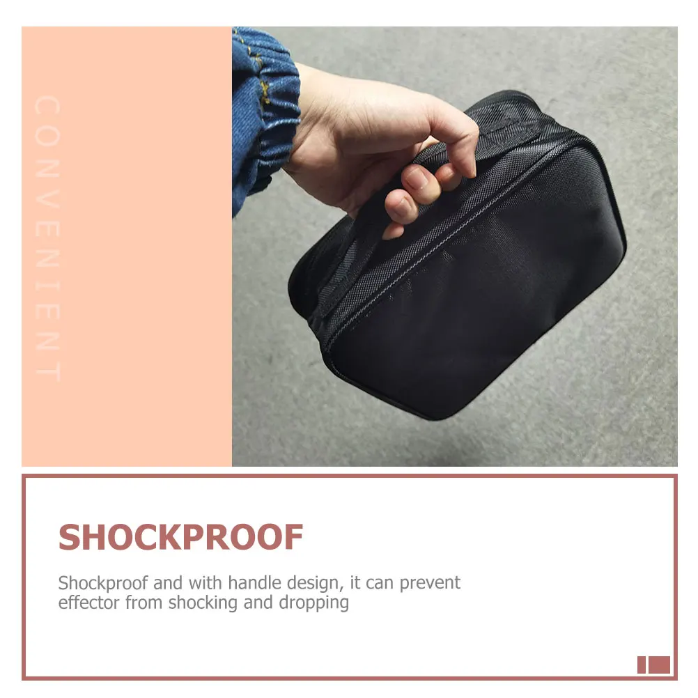 

Portable Audio Effector Bag Shockproof Case for Effects Pack Handle Large Capacity Waterproof Tote Guitar Accessories Outdoor