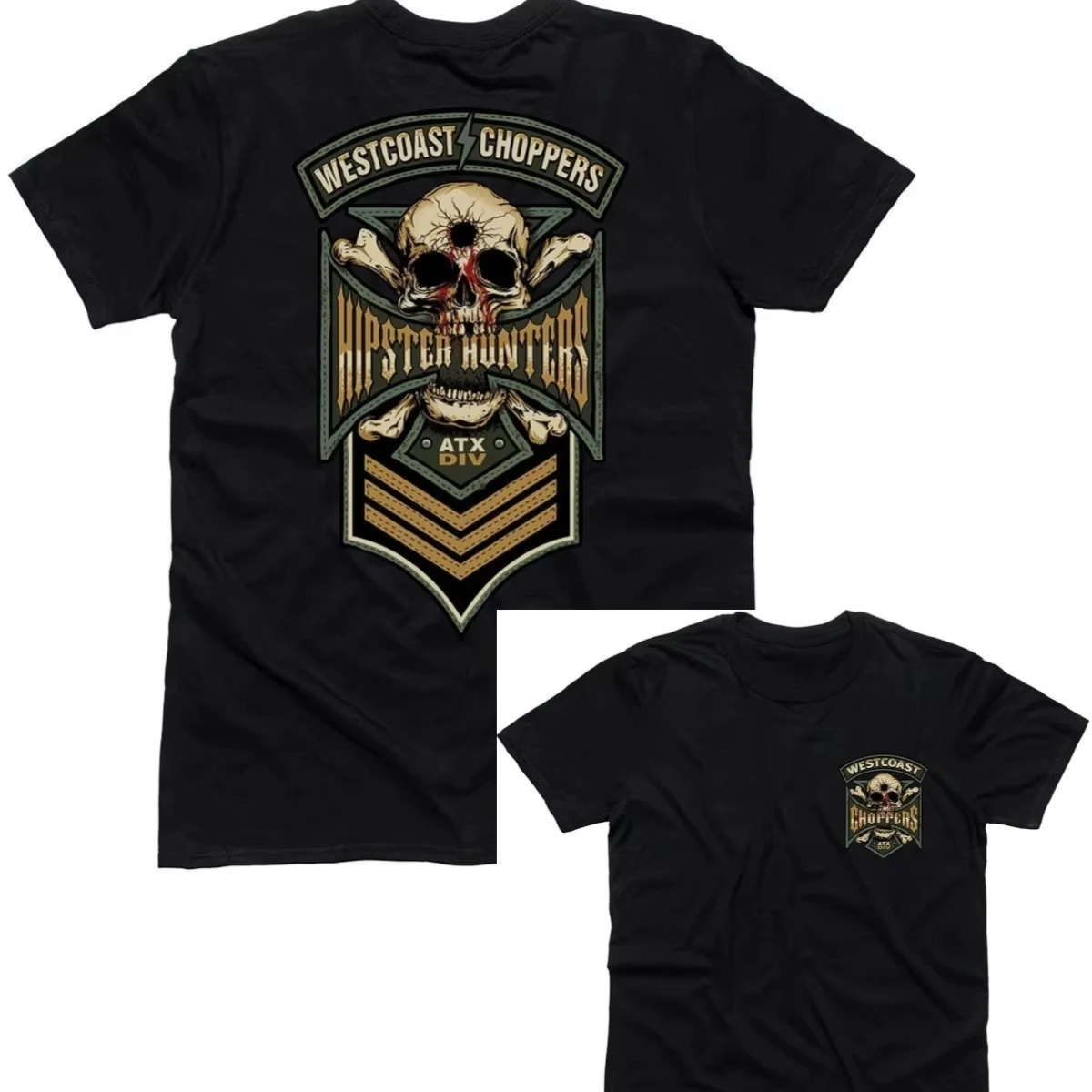 2026 new Retro West Coast Style Cotton Round-neck Casual Regular Fit T-shirt for Men and Women, Summer Top