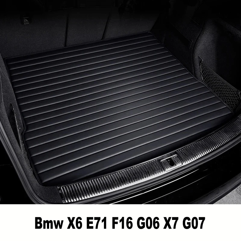 Streifen Custom Style Kofferraummatten für Bmw X6 E71 F16 G06 X7 G07 Autozubehör Innendetails Teppich