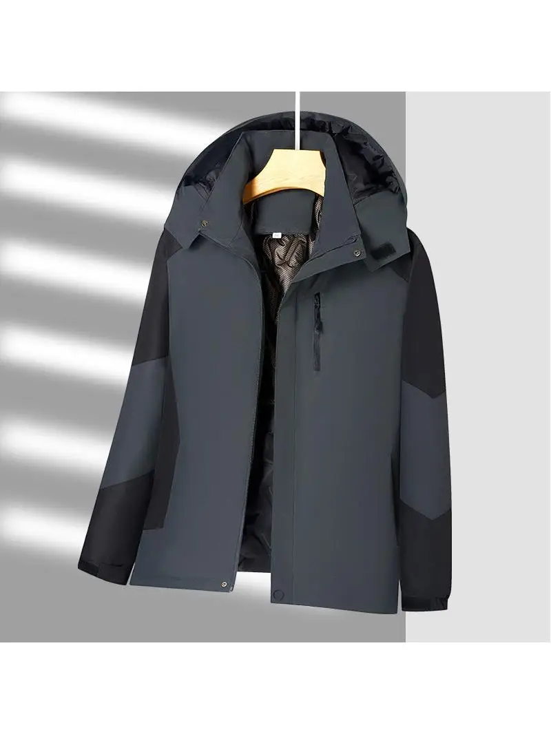 

Зимняя утепленная хлопковая куртка 2024 для мужчин с отстегивающимся капюшоном, оверсайз, повседневная, молодежная, модная, больших размеров, из полиэфирного волокна