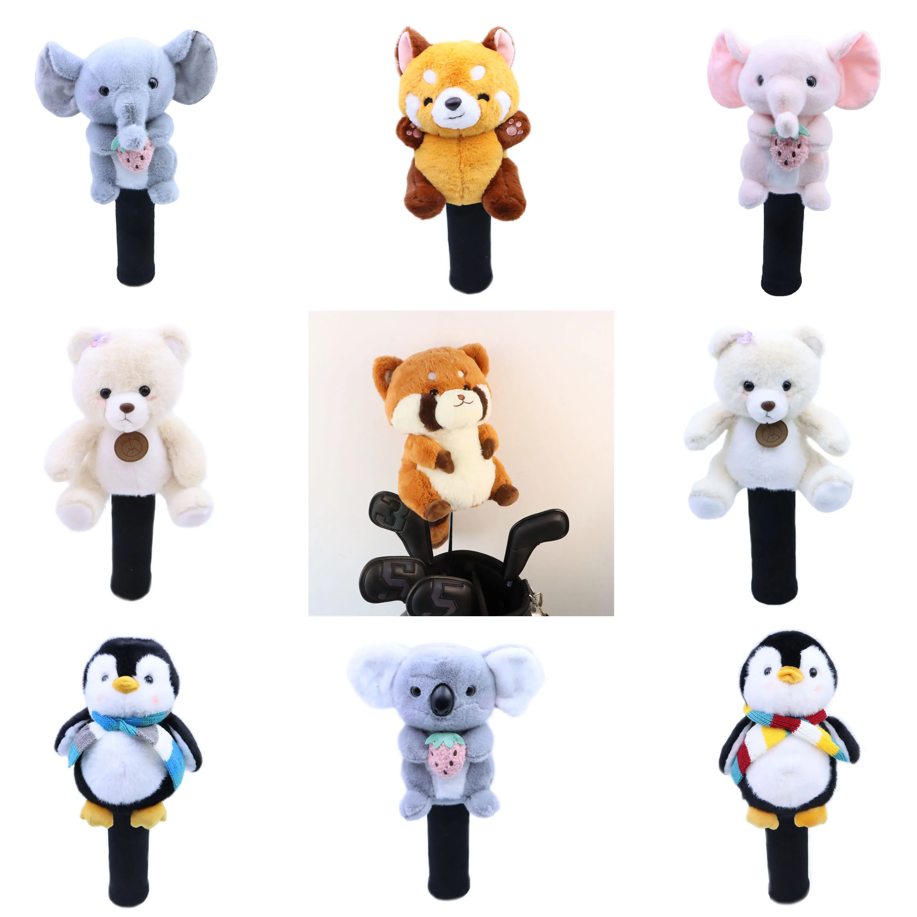 Sereval Animals Golf Headcovers Driver Woods Golf Covers For Driver 460cc Fairway Hybrid Men Lady Mascot Novelty Cute Gift