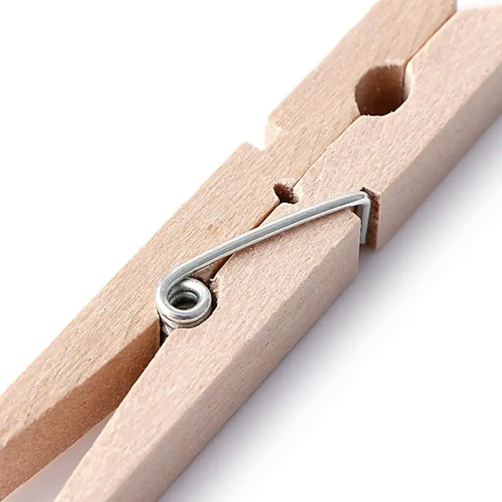 Multiufunction Natural DIY Party School Wooden Craft Decoration Photo Clips Clothes Pegs Clothespin