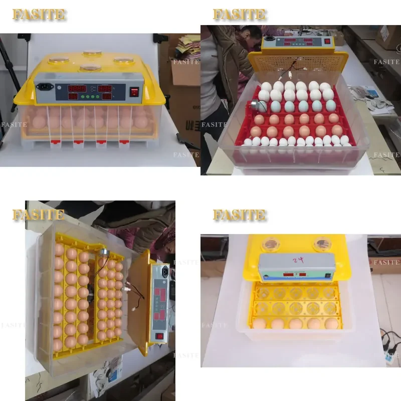 For 48 Eggs Automatic Incubator Household Commercial Chicken Duck Goose Hatching Machine Temperature Control Small Egg Box
