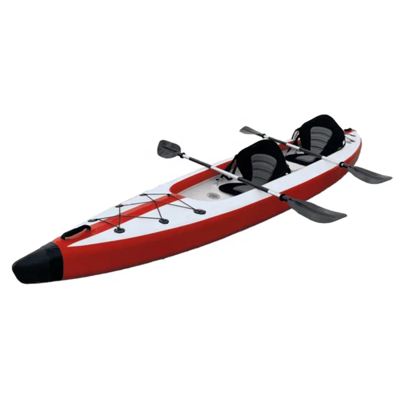 Fishing Canoe Drop Stitch Rowing Boat Tandem Fishing Kayak Dropstitch Inflatable Sea Kayak Set