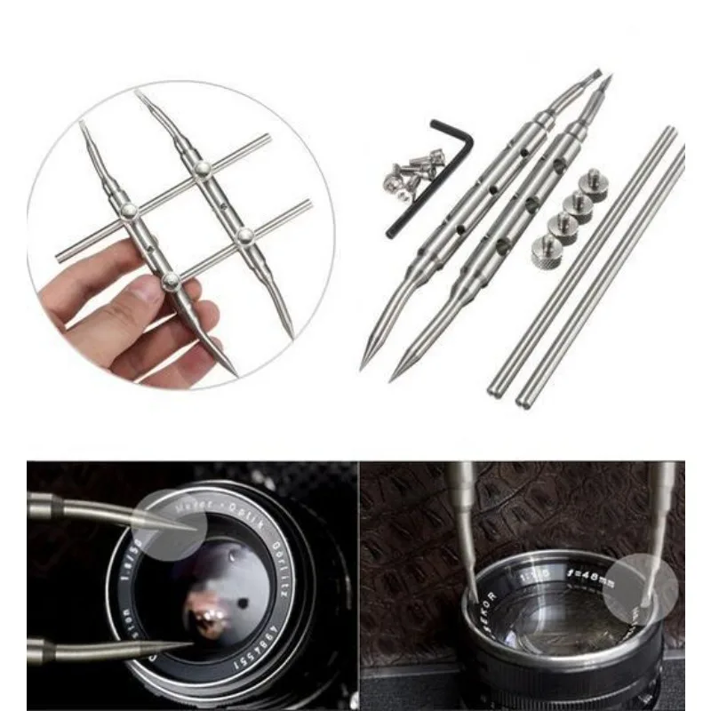 Camera Spanner Cameras Lens Repair Kits Stainless Steel Open Tools for DSLR 25-130MM