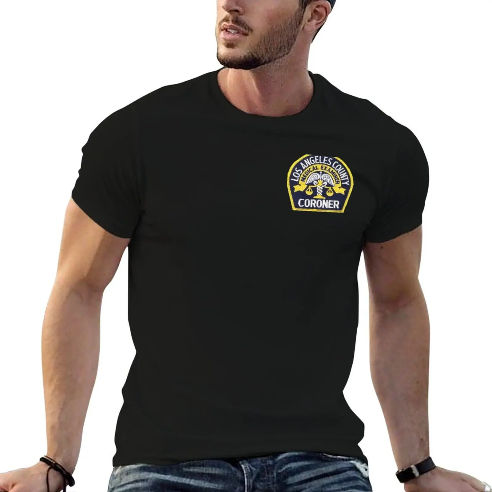 Los Angeles County Coroner T-Shirt Lightweight Gym Training T-Shirt