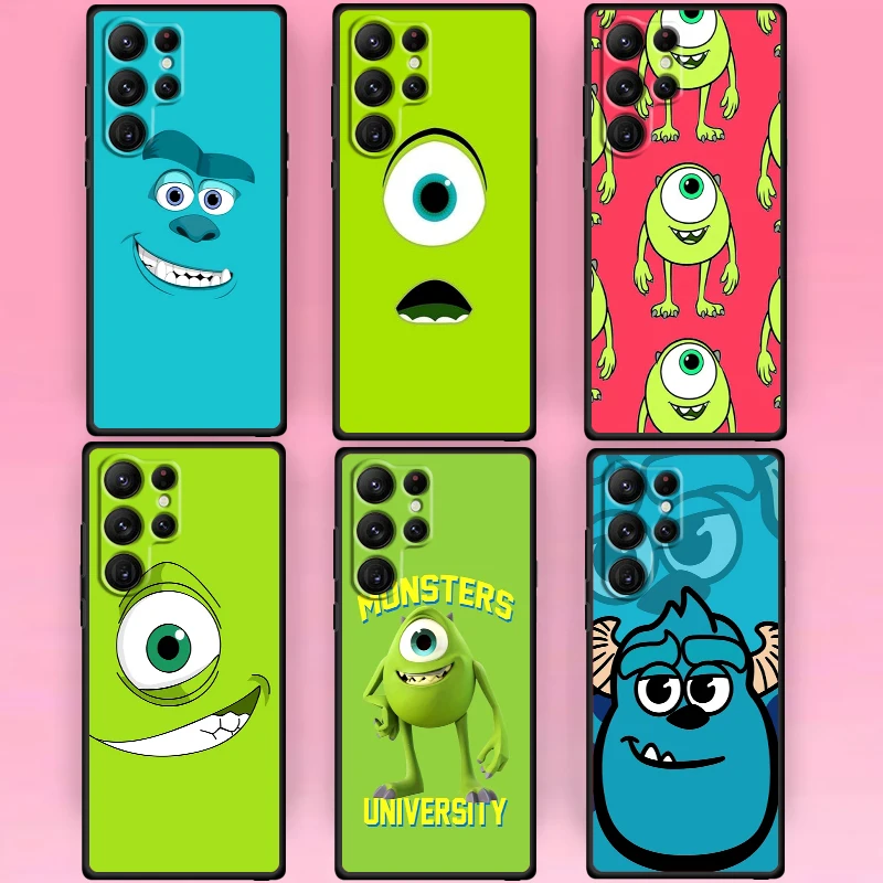 

Monsters Disney Inc Cartoon For Samsung Galaxy S24 S23 S22 S21 S20 FE S10 S10E Plus Ultra Pro Lite 5G Black Cover Phone Case