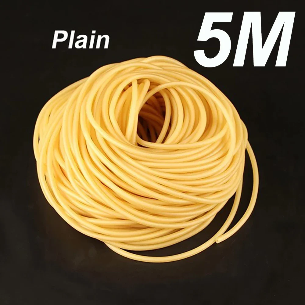 5M Plain Colour Latex Slingshot Rubber Tube Hunting And Shooting High Elastic Accessories With A Diameter Of 2mm X 5mm