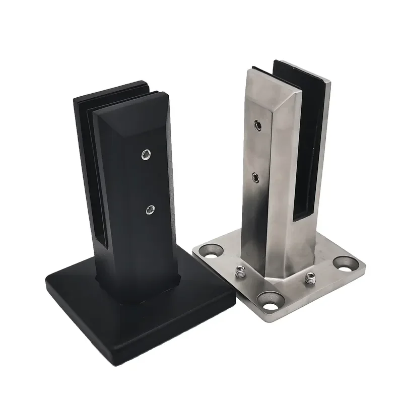 JDR JDR Stair Railing Outdoor Handrail Glass Railing Stainless Steel Swimming Pool Fence Socket