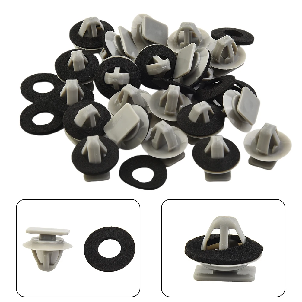 Car Sealer Clip Left Right Lower Nylon Parts 10mm X 15mm 20pcs Accessory Front KD5351SJ3A Molding Replacement Door