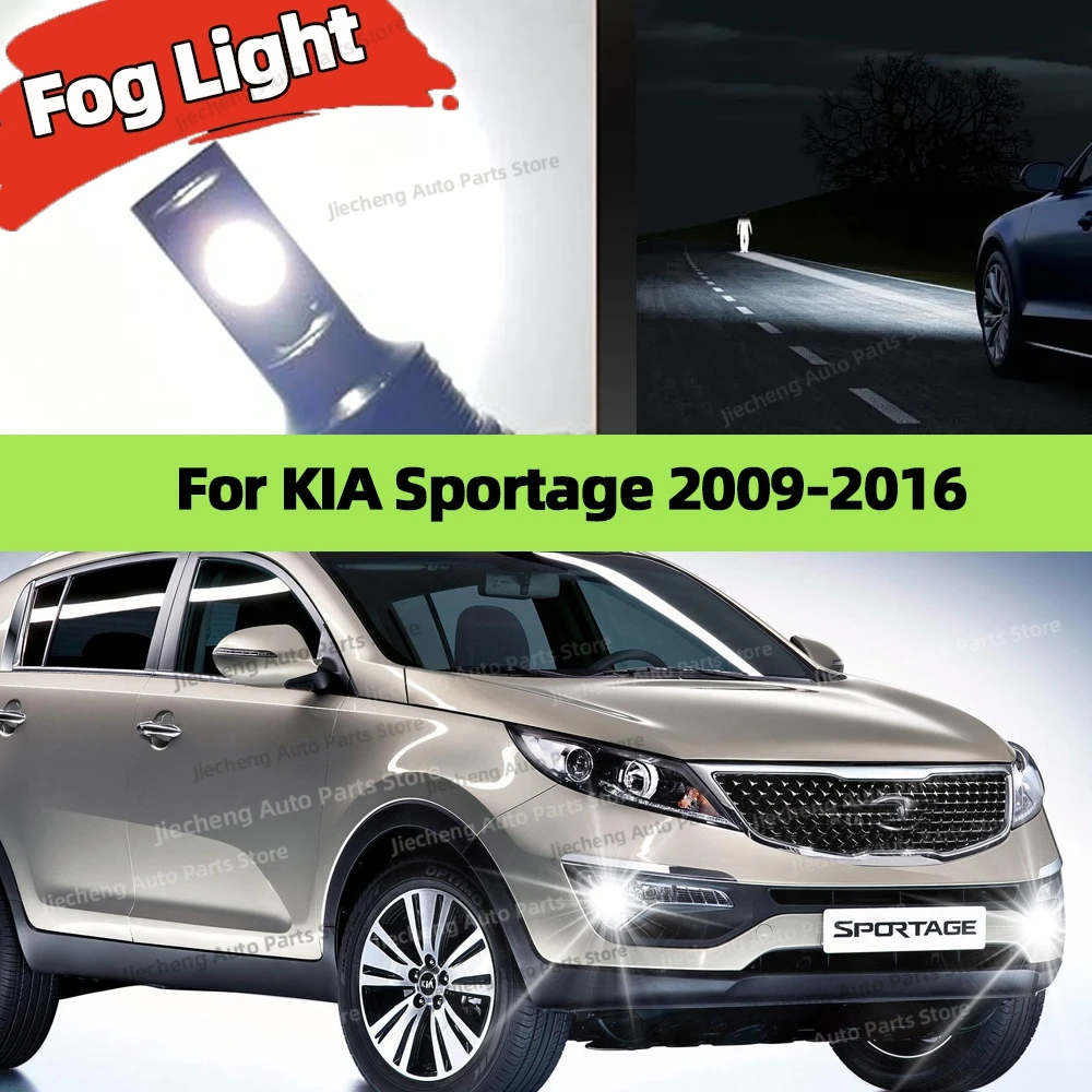 

2Pcs 12V 6000K Front Fog Light LED Bulb Accessories Lamp For KIA Sportage 2009 2010 2011 2012 2013 2014 2015 2016
