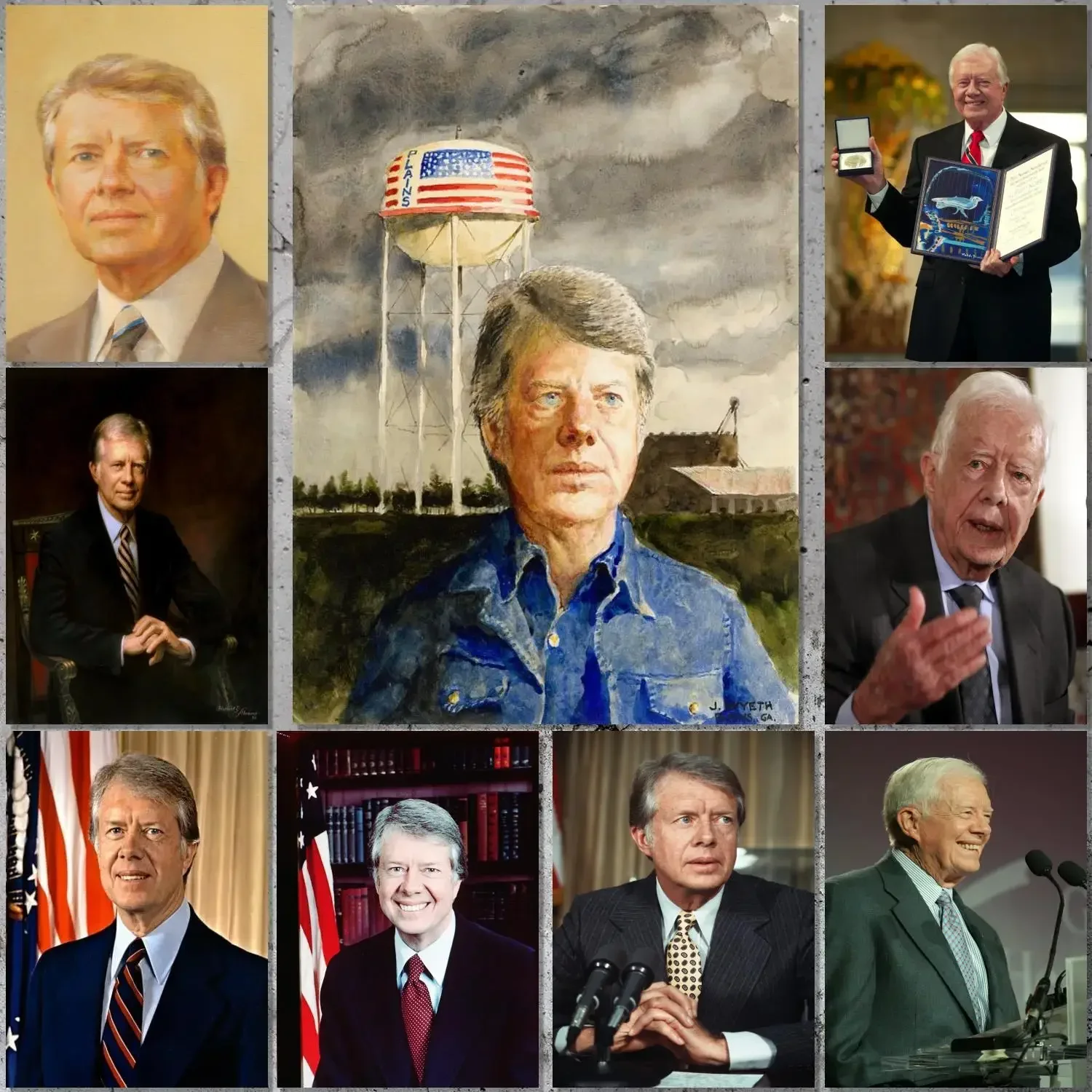 Jimmy Carter Poster Canvas Art Poster and Wall Art Picture Print Modern Family bedroom Decor Posters