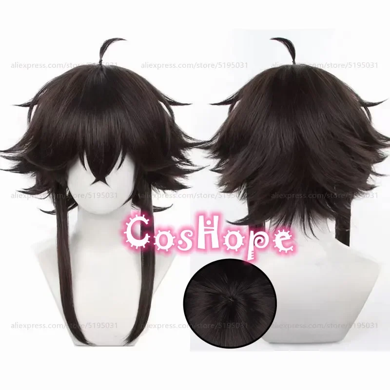 Tetchou Suehiro Cosplay Wig 50cm Short Wig Brown Wig Cosplay Anime Cosplay Wigs Heat Resistant Synthetic Wigs