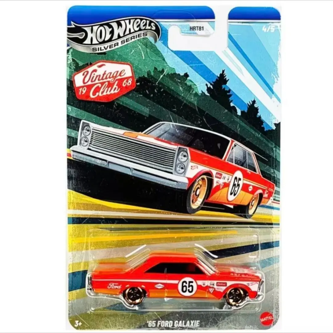 

Hot Wheels Cars Vintage Club 65 Ford Galaxie 1/64 Metal Diecast Model Collection Toy Vehicles HRT81
