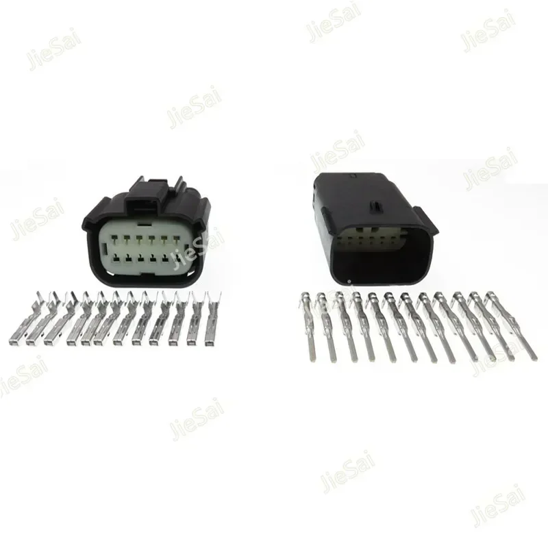 12 Pin 33472-1201 33482-1201 Automotive Headlight Plug Female Male Connector For Ford Focus Mondeo Buick Chevrolet