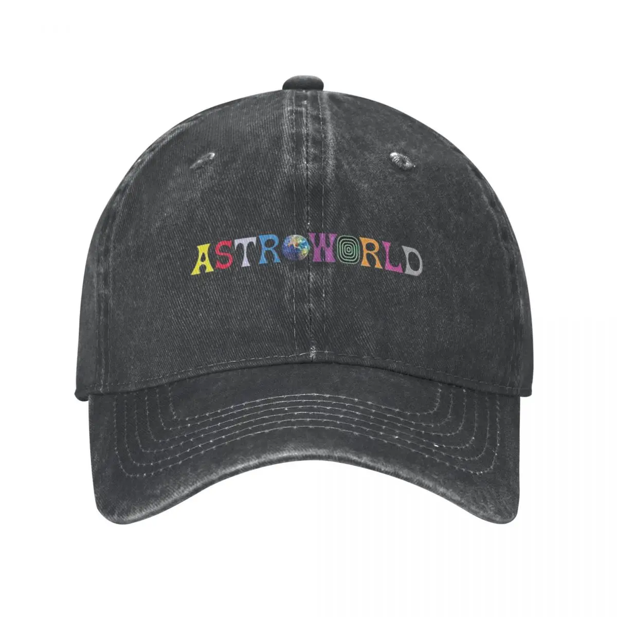 Colorfull ASTROWORLD Adult Denim Washed Baseball Cap For Men Cool Snapback Caps Mens Hip Hop Dad Hats