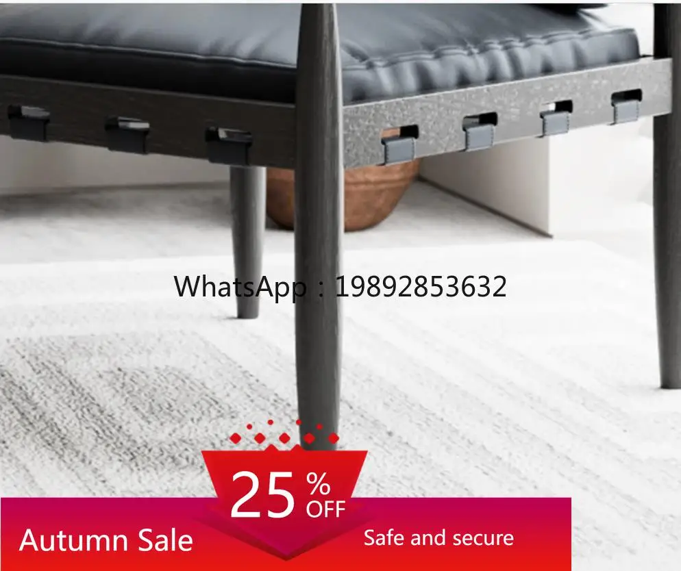 

single sofa coffee chair living room casual single solid wood retro chair home accessories