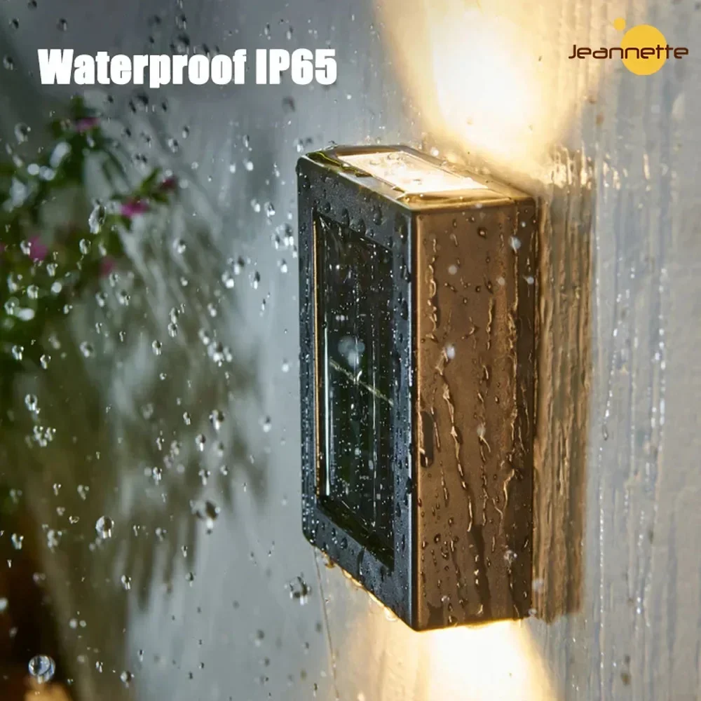 Solar Light Up and Down Spot Lights Outdoor Waterproof Street Wall Light Powered Sunlight for Garden Decorative