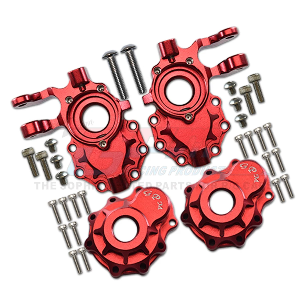 GPM Metal Front Inner + Outer Portal Drive Housing Case 8251+8252 for Traxxas 1/10 TRX4 Defender Bronco TRX6 G63 RC Crawler Car