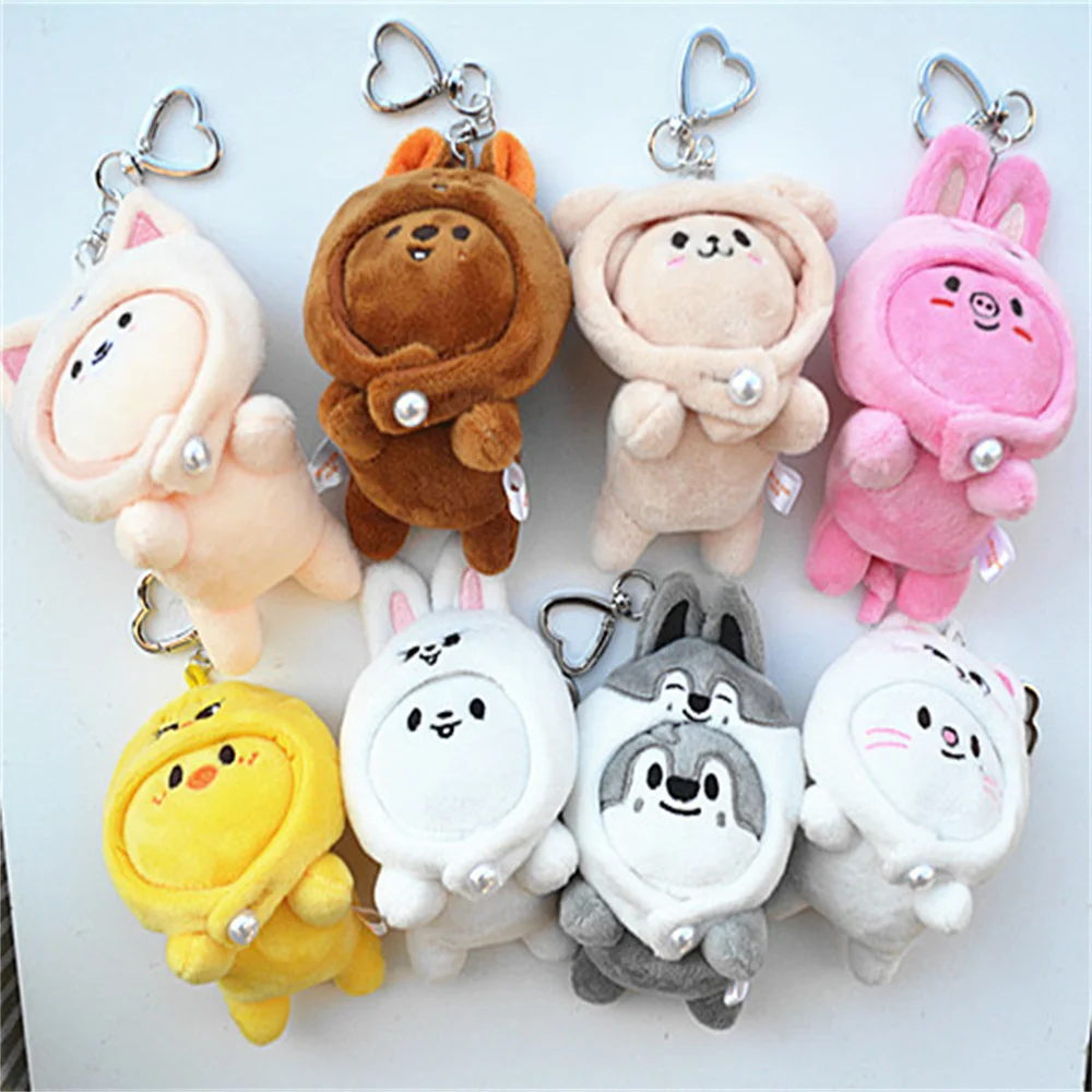 

SKZOO SKZ лежачая шляпа с мультяшным милым плюшевым брелоком для рюкзака, украшение Felix HyunJin Chan Jisung Woojin, подарки для фанатов