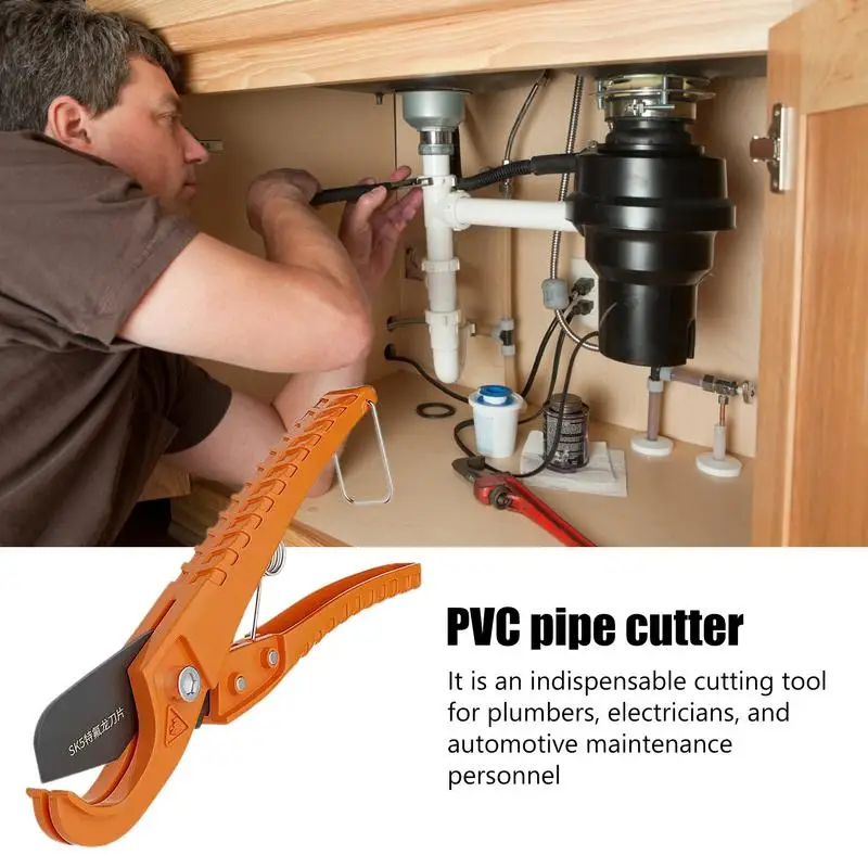 PVC Pipe Cutter PVC Hose Fast Cutting Tools Pipe Cutter With Non-Slip Handle For Car Maintenance Construction Workshop Home