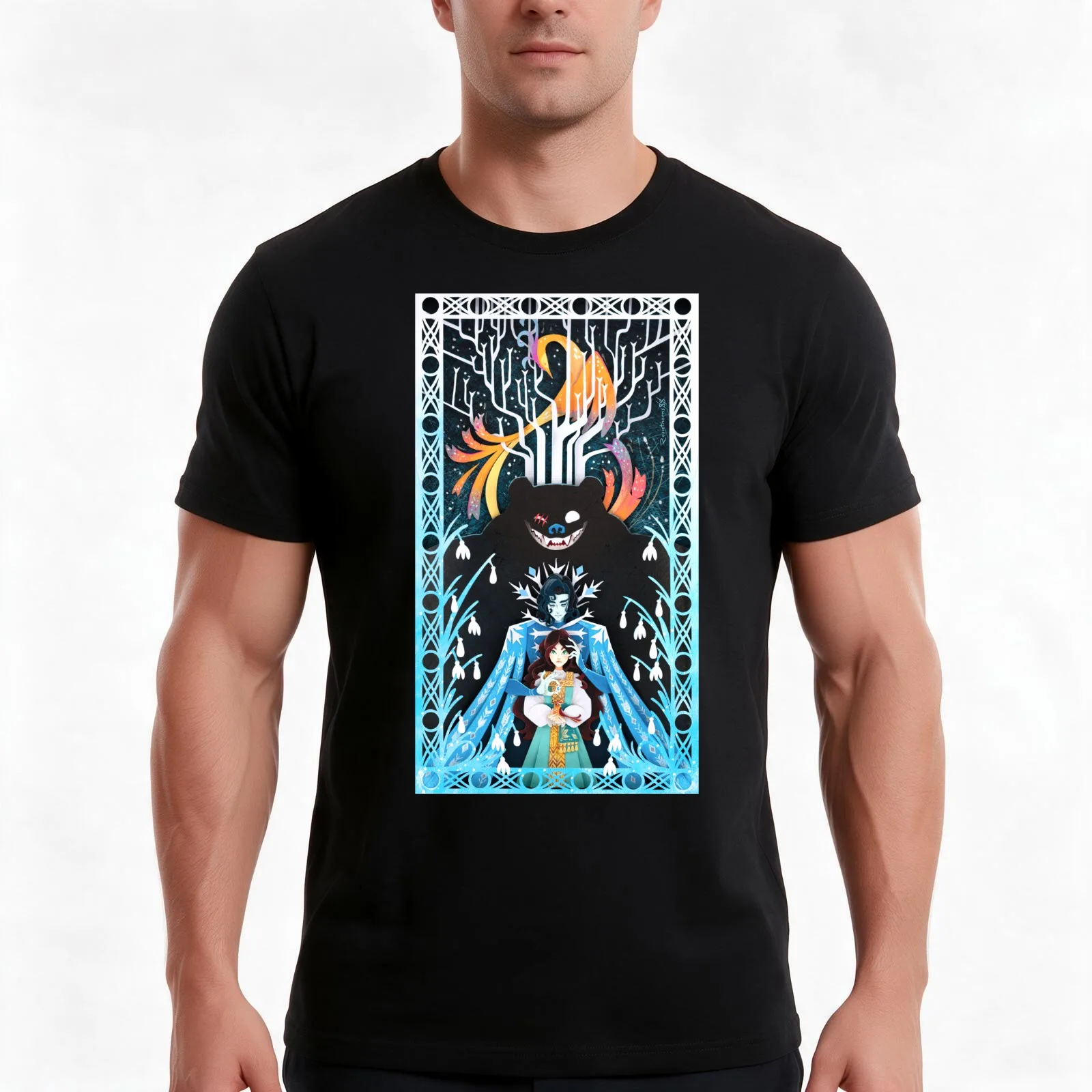 Both Are Mine - Winternight Trilogy Papercraft T-Shirt Summer Casual Cotton Tee Oversized Streetwear Tops Unisex Men Women